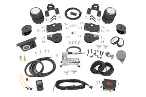 Ram 1500 Rear Air Spring Kit - Rough Country - with Compressor, Wireless Controller, 4 Inch Lift Kit - '19-'23